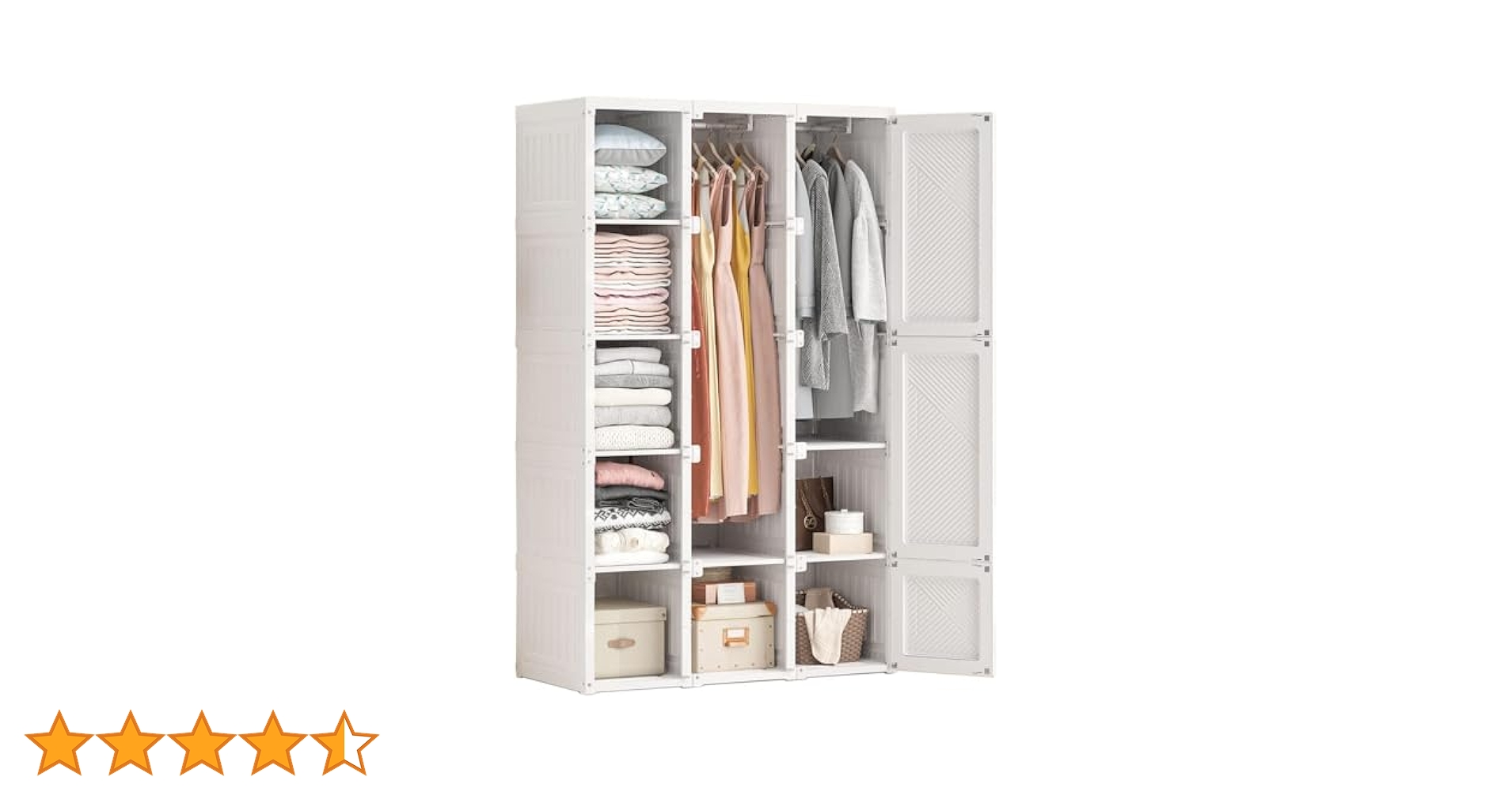 Amazon｜Mayi Box ワードローブ クローゼット 大容量 ハンガー